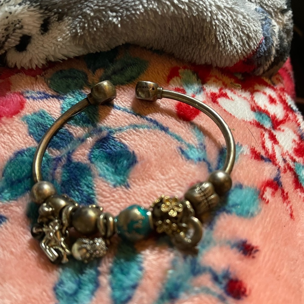 Two Pandora bracelets   4. Spacers   10 beads